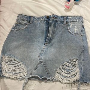 jean skirt